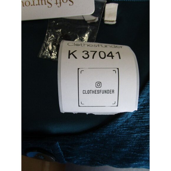 Soft Surroundings Top Small Velour Button Up Tunic Blouse Peasant NEW - Picture 11 of 11